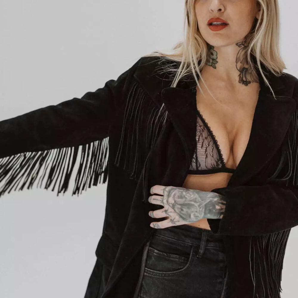 Understated Leather Marlboro blazer
